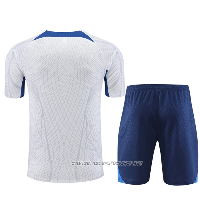 Chandal del Francia 22-23 Manga Corta Blanco - Pantalon Corto